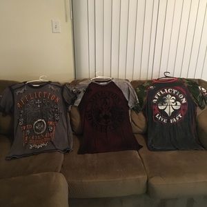 Affliction shirts